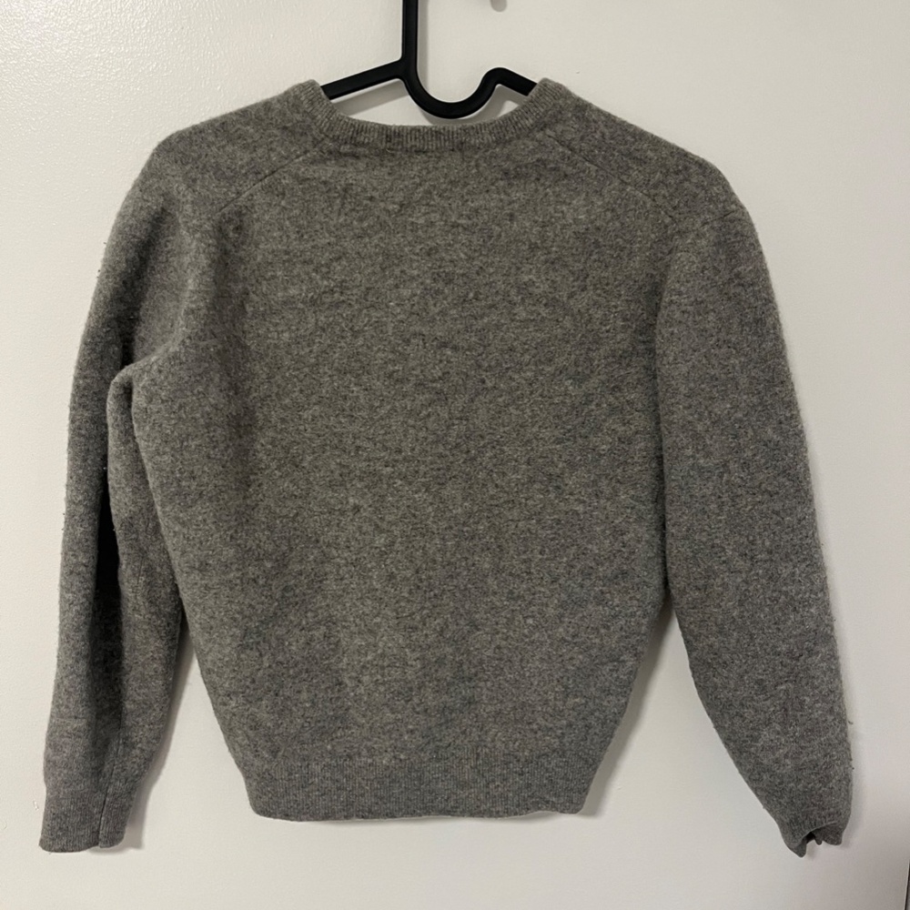 Burberry Vintage Wool V-Neck Sweater | Kids 4Y (Fits XXS-XS Adult) - Picture 3 of 3